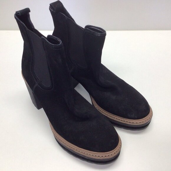 Steve Madden Lexa Platform Chunky Boots Black Suede Size 9.5 Women's - Picture 8 of 8